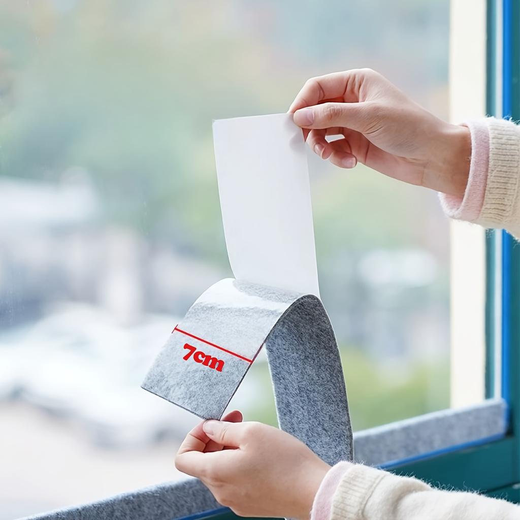 Self-Adhesive Sealing Strip Thickened Door Window Water Absorbing Felt Keep Dry Condensation Prevention Winter Wall Protection