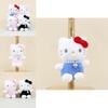 Adorable Plush Hello Kitty Keychain 13cm Cute Cat Backpack Accessory For Girls