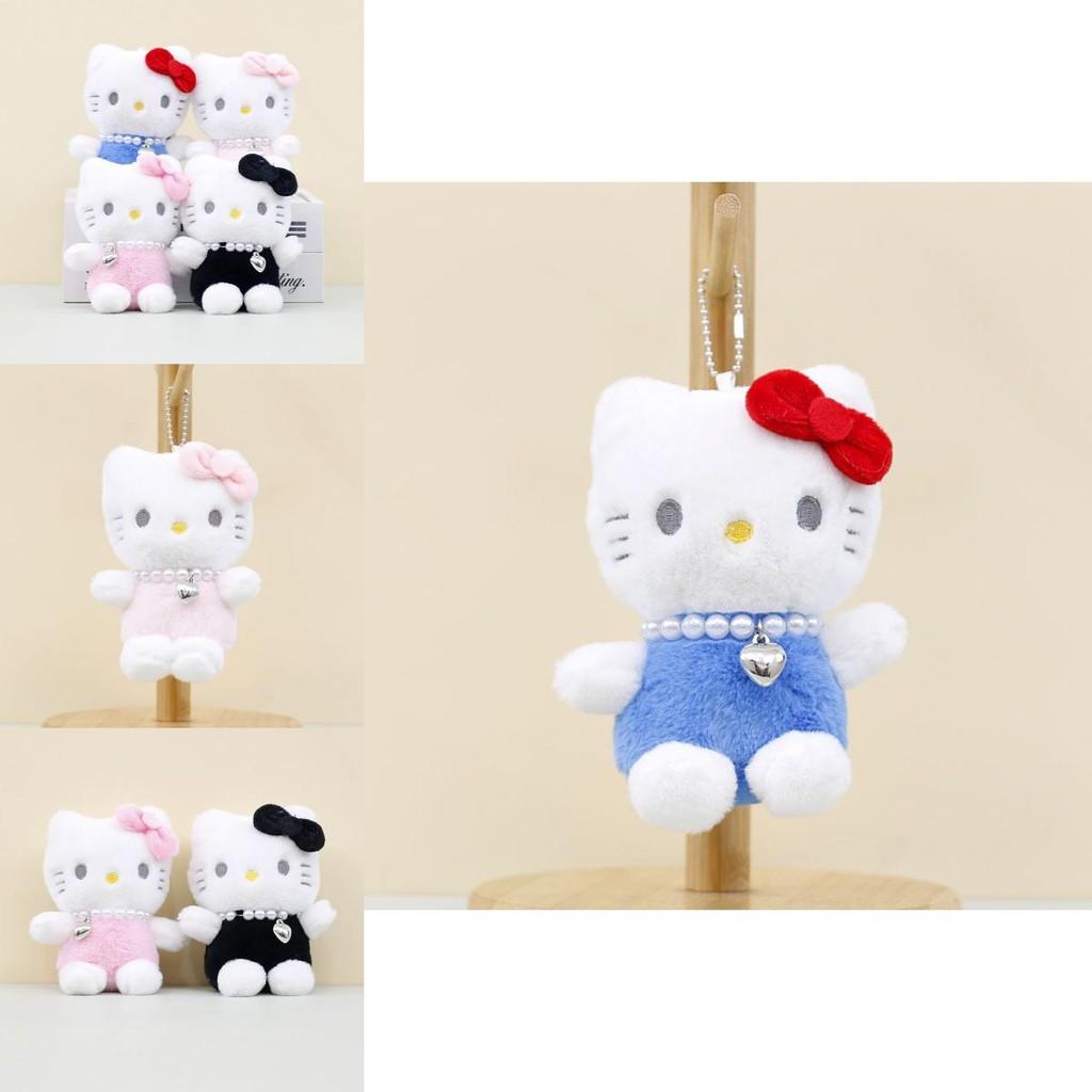 Adorable Plush Hello Kitty Keychain 13cm Cute Cat Backpack Accessory For Girls