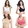 Damen Sexy Front-Kreuz Verstellbare Seiten-Schnalle Spitze Weste Kabelloser Sport-BH Für Ultimativem Komfort Und Stil