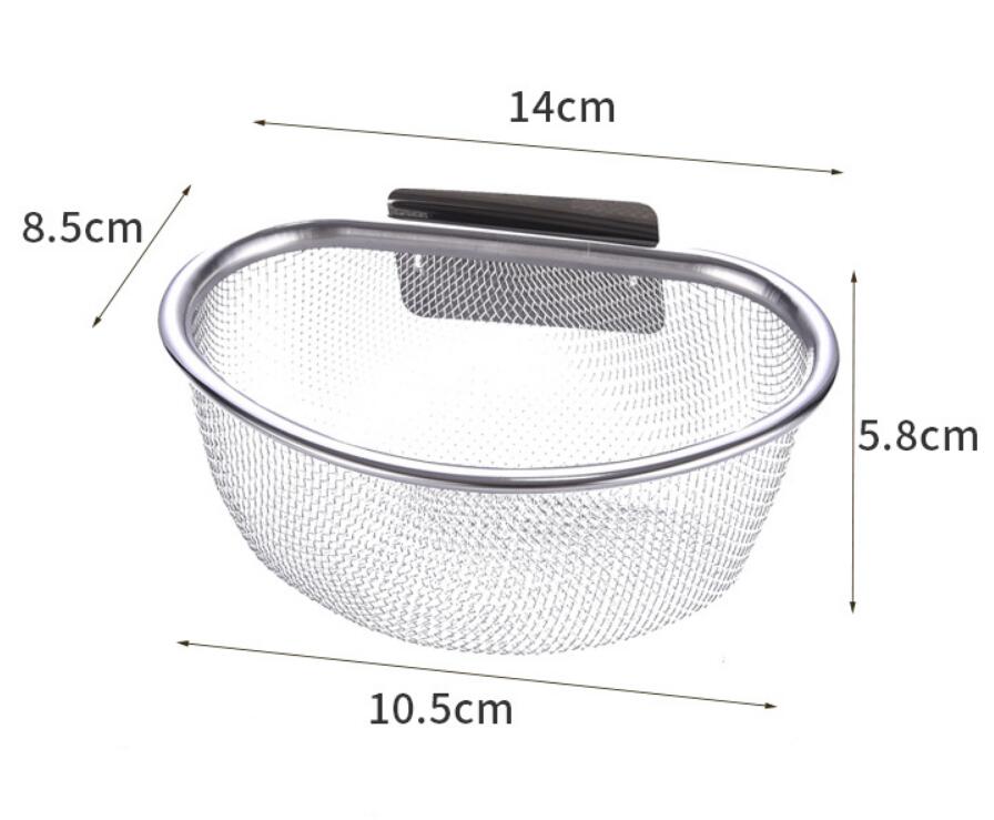 

1pc Stainless Steel Sink Storage Drain Basket Dishwashing Sink Leftover Food Residue Anti Clogging Filter Basket