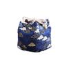 Canvas Chinese Style Handbag Cloud Square Flower Wrist Bag Elegant Tea Set Storage Bag  Streetwear