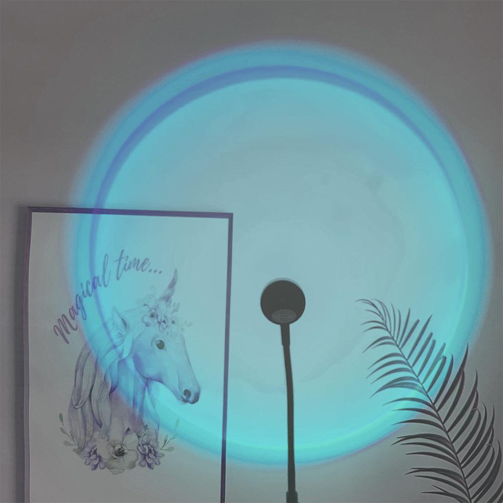 USB Powered Atmosphere Night Light Photography Background Lights Rainbow Projector Lamp Sunset Lamp