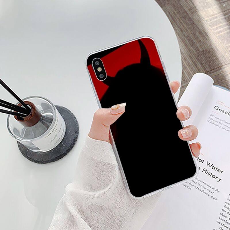 Seksowna Kobieta Diabeł Etui na Telefon Dla IPhone 14 13 12 11 XS X 8 7 6 Plus Mini Pro Max SE 2022 Miękkie Przezroczyste Etui na Telefon