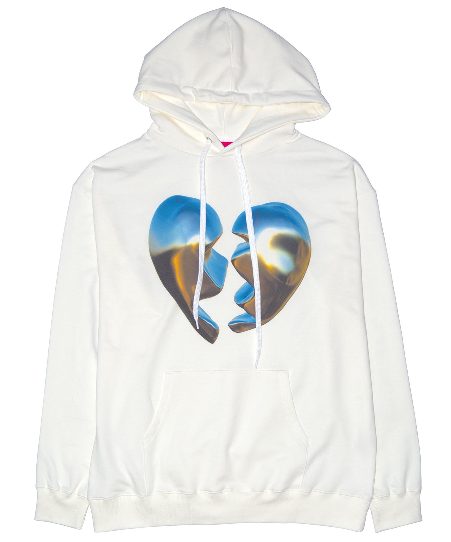Carter Broken Heart Hoodie - Ivory Ivory/Free