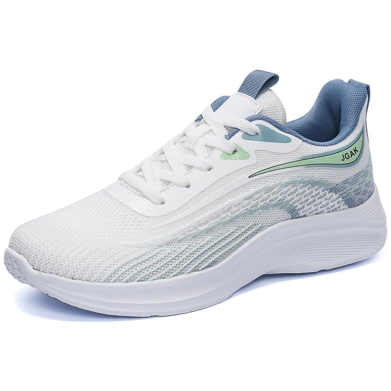 Plus size fly knit shock-absorbing casual sneakers, summer mesh shoes, lightweight running shoes