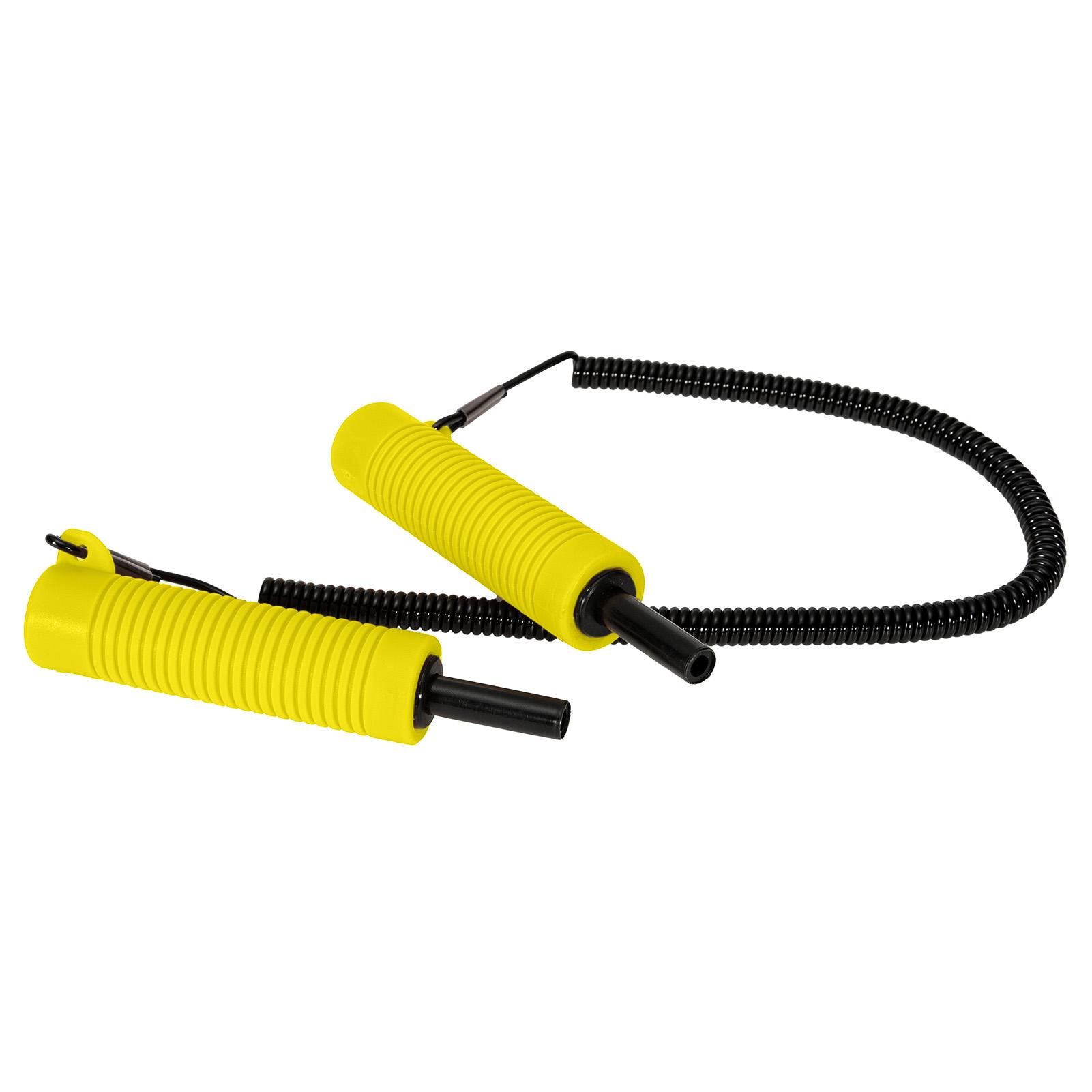 Ice Auger Ice Fishing Retractable Ice Drill with Whistle Set Safe Stretch Rope for Ice Skating and Ice Fishing