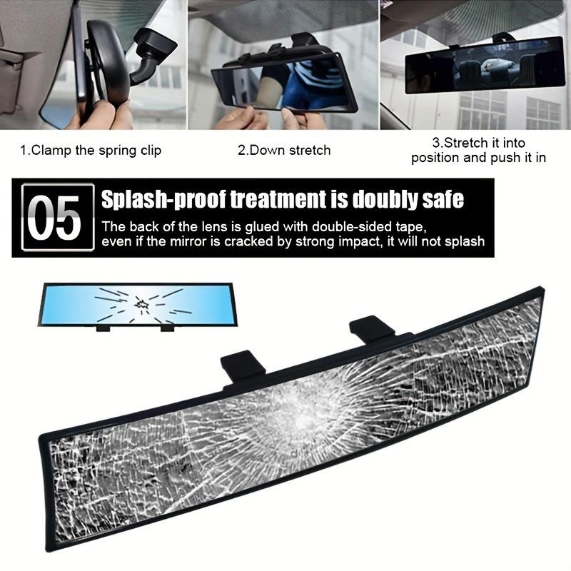Vidvinkel bakspeil - Tåkebestandig og blendfritt, Buet glass for sikt - Premium bilinteriørtilbehør
