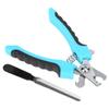Pet Nail Clipper Set Dog Stainless Steel Nail Trimmer Safety Guard To Avoid OverCutting(Lake Blue Large )