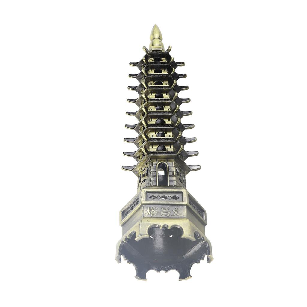 Chinese   WenChang Tower Model Miniature Tower Ornaments   Home Desktop Decor