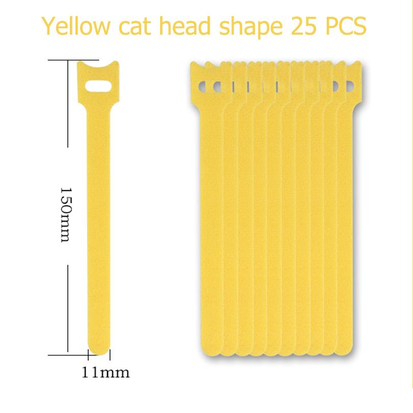 25PCS Reusable Cord Organizer Keeper Holder, Fastening Cable Ties Straps for Earbud Headphones Phones Wire Wrap Managemen