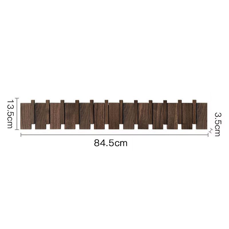 Solid Wood Coat Rack Entrance Hall Clothes Bag Storage Hanging Hook Wall Mounted Clothing Organizer Hanger with Magnetic Suction