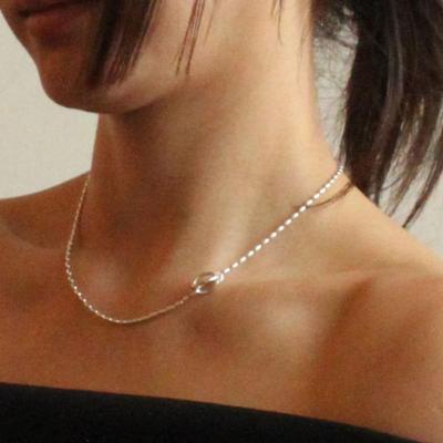 Post sun bon Zilveren rijstketting