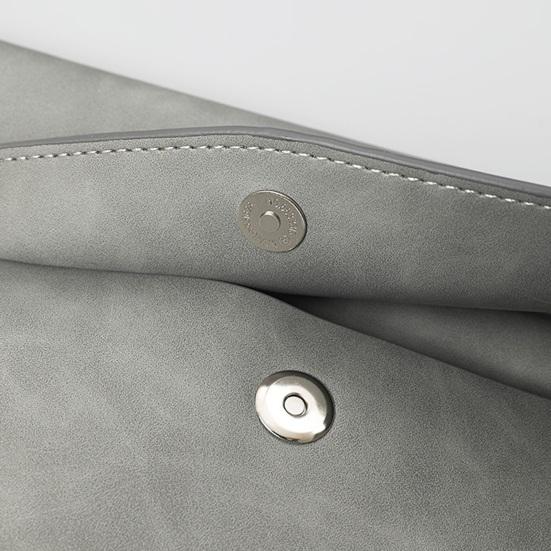 Document Bag A4 Envelope Folder Soft Faux Leather File Folder with Pen Insert