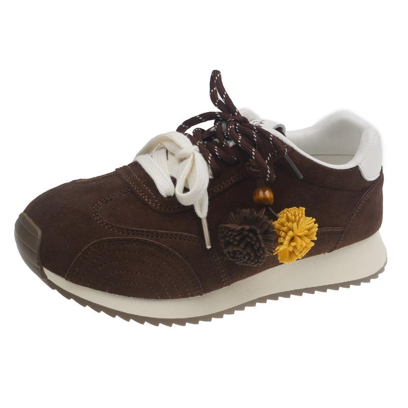 

Women s new autumn and winter platform height-increasing ballet red sports and leisure shoes 40 темно-коричневого