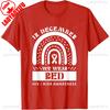 In December We Wear Red HivAids Awareness Summer TShirt Printed Sayings Graphic Tops Cotton Short Sleeve Shirts Unisex Clothing