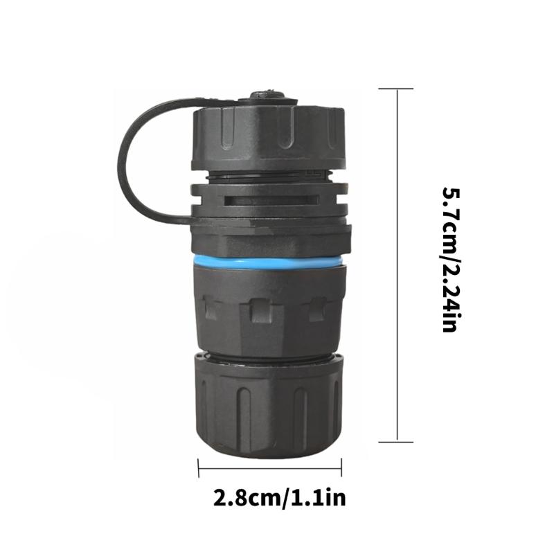 M23 RJ45 Cat6 Connector Simple Assembly Shielded RJ45 Cat6 IP68 Resistant Coupler Combines Two Ethernet Cables