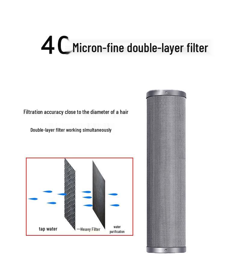 Stainless Steel Whole-House Water Purifier with Backwash System