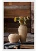 Handmade Retro Nostalgic Large Ceramic Floor Vase – Coarse Pottery Feng Shui Decor for Living Room or Hotel.