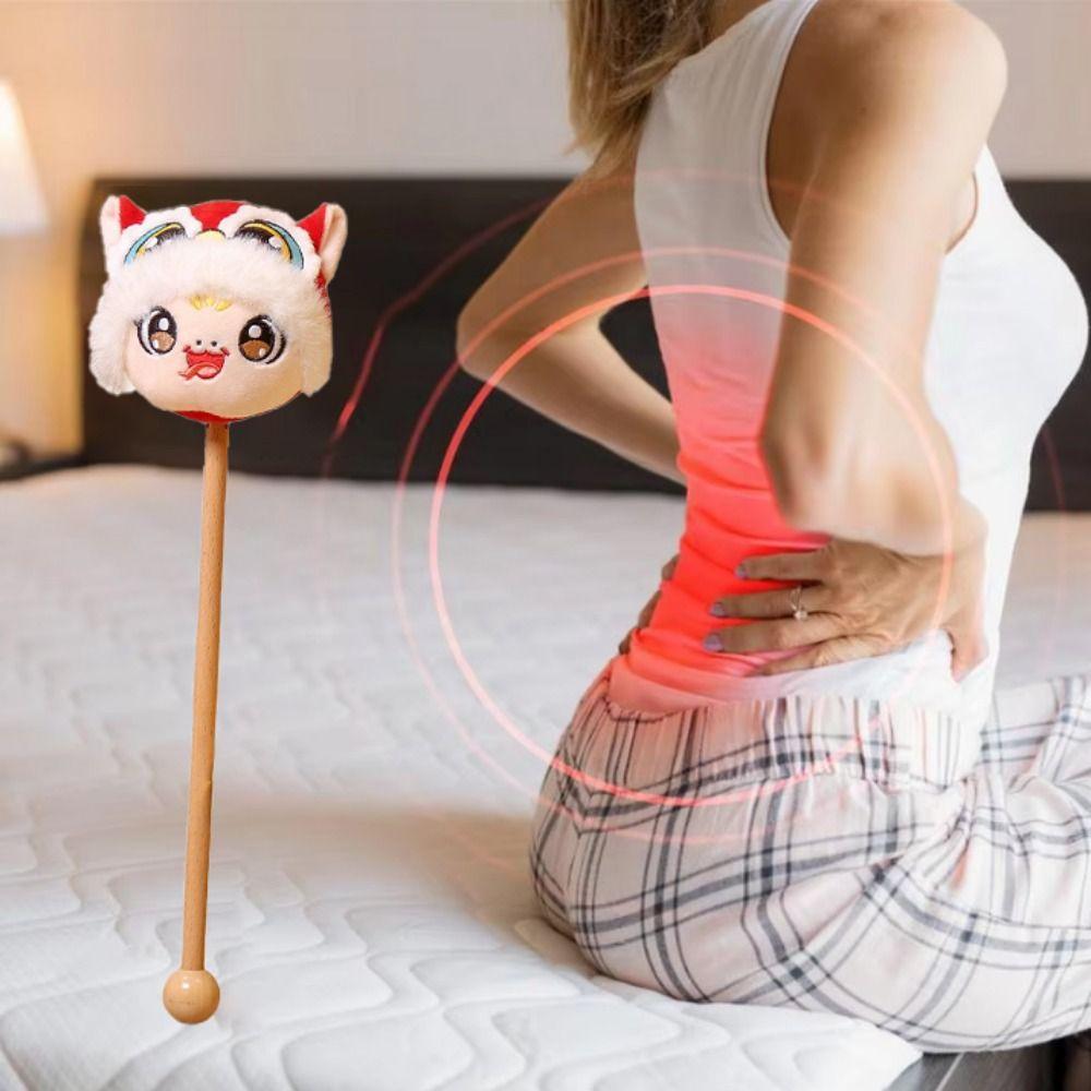 Soft Zodiac Snake Hammer Stick Cartoon Back Massage Stick Snake Mascot Massage Hammer  Massage Tool