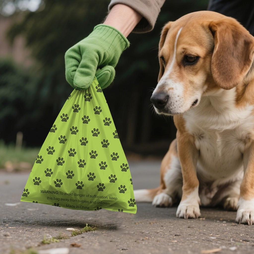 Coffee Flavoured Dog Poop Bags 90 Large Poop Bags, Extra Thick Strong Corn Starch Blend Leak Proof Dog Poop Bags