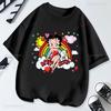 Hot Sale BettyBoop Camiseta Kawaii Cartoon Retro Style Cotton Crewneck Casual Y2k Clothes  T-Shirt Shoujo Girl Style Creativity