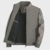 Men's Spring & Autumn Casual Stand Collar Jacket for Middle-aged & Elderly