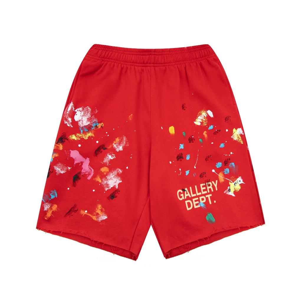 Nouveaux shorts décontractés pour hommes et femmes, style identique, avec impression graffiti éclaboussures d'encre GALLER, collection printemps-été 2024, une pièce sera envoyée par lots