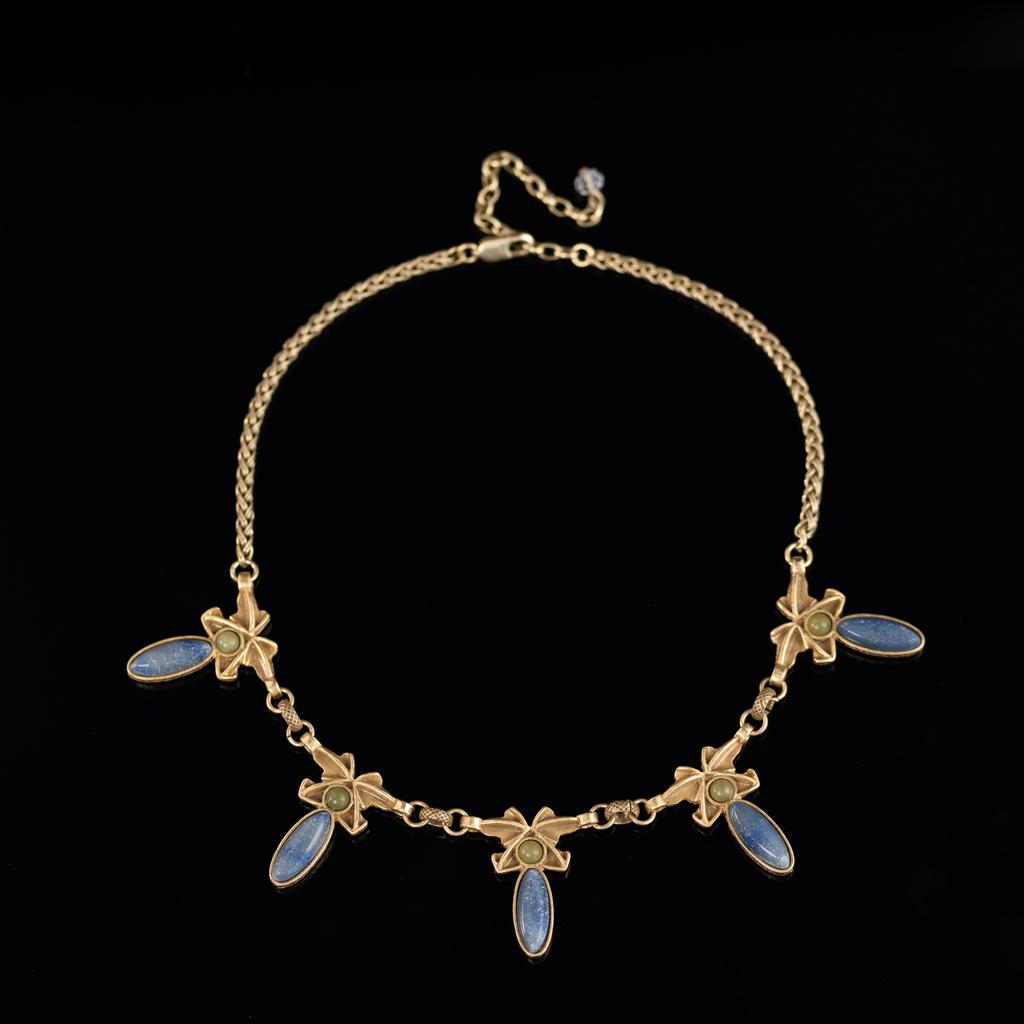 Medieval Vintage High Fashion Personality Temperament Exaggerated Retro Gold Necklace Women'S 25 Autumn New Necklace