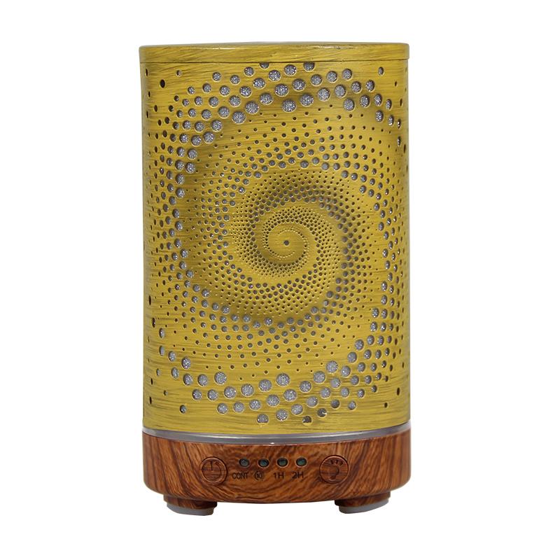 New Aroma Diffuser Air Humidifier Ultrasonic Cool Mist Maker Fogger LED Essential Oil Hollow Pattern Lamp Difusor Auto Shut-off