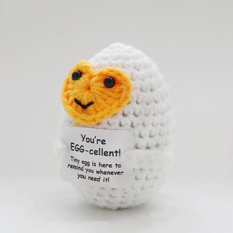 Handmade Knitted Halloween Pumpkin Doll With Card Home Decoration Crochet Positive Energy Pumpkin Dolls Room Christmas Gifts