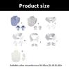 Fashion Versatile Wristband and Detachable Collar Set Shawl Versatile Lapel Detachable Collar Shawl for Dress Shirt