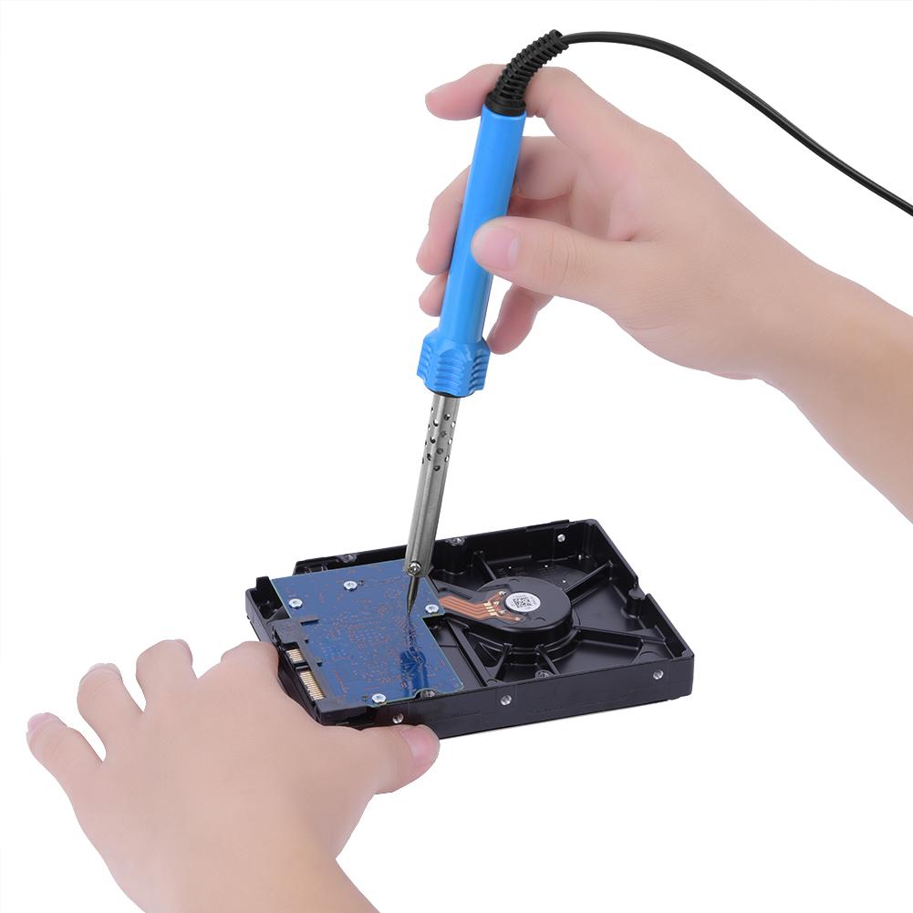External Heated Electric Soldering Iron Gun Hand Solder Tool Kit