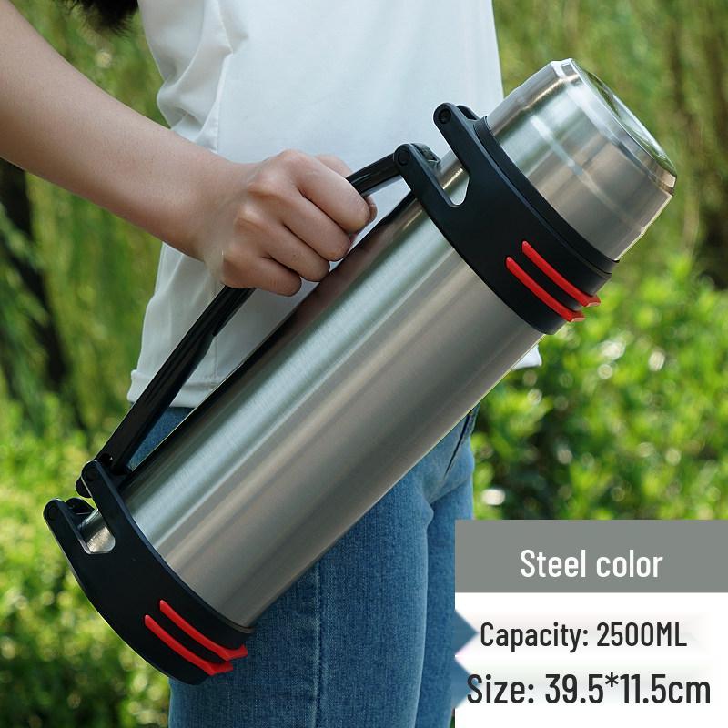 304 Stainless Steel 5L Thermos Flask - Large Capacity, Portable for Men & Women, Outdoor Car Use, Household Hot Water Bottle