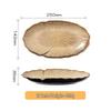 RuHan Japanese Style Oval Ceramic Sushi Fish Plate