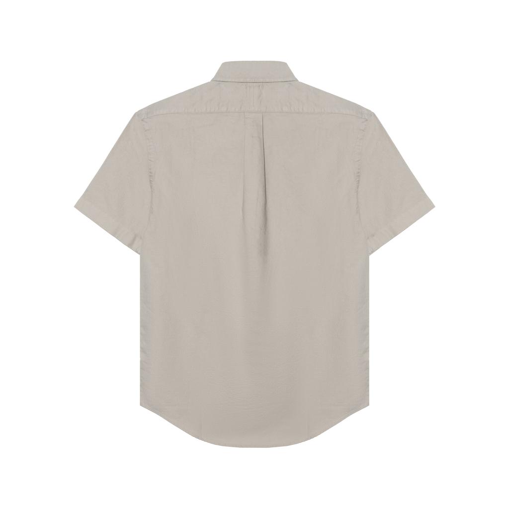 Polo Ralph Lauren Solid Color Logo Embroidered Short Sleeve Shirt Men shirts Gray 710843575-003