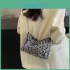 Small Square Bag Women's 2024 New Spring Summer Casual Single Shoulder Crossbody Bag Sequins High-end Chain Armpit Bag