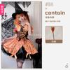 Halloween Kostüm für Erwachsene Hexenkostüm Maskenball Cosplay Show Kostüm Kürbishexe Kostüm Cosplay Kleid