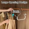 Tie Hanger Multifunction Hooks Circle Ring Hat Hanger Non-marking Non-slip Hat Storage Hook Scarf Towel Tie Hanging Rack