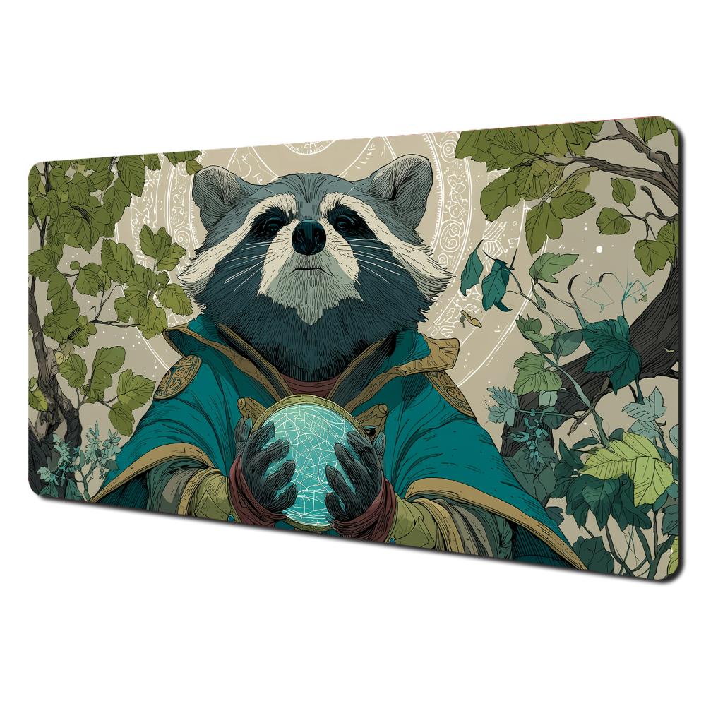 AntiSlip Stain Proof PTCG PlaymatRamen Art Card Game Mat Durable Gaming Desk Pad for Players