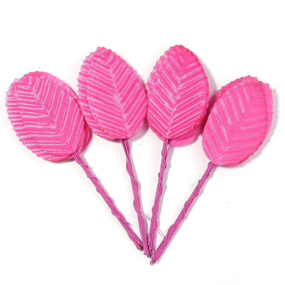 40pcs Colorful Artificial leaves Fake Silk Plant For DIY Wedding Birthday Party Home Bouquet Wreath Crafts Scrapbooking Decor