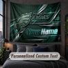 Custom Name Text Tapestry,Philadelphia Eagles Decorative Wall Hanging, Background Tapestry For Home Bedroom