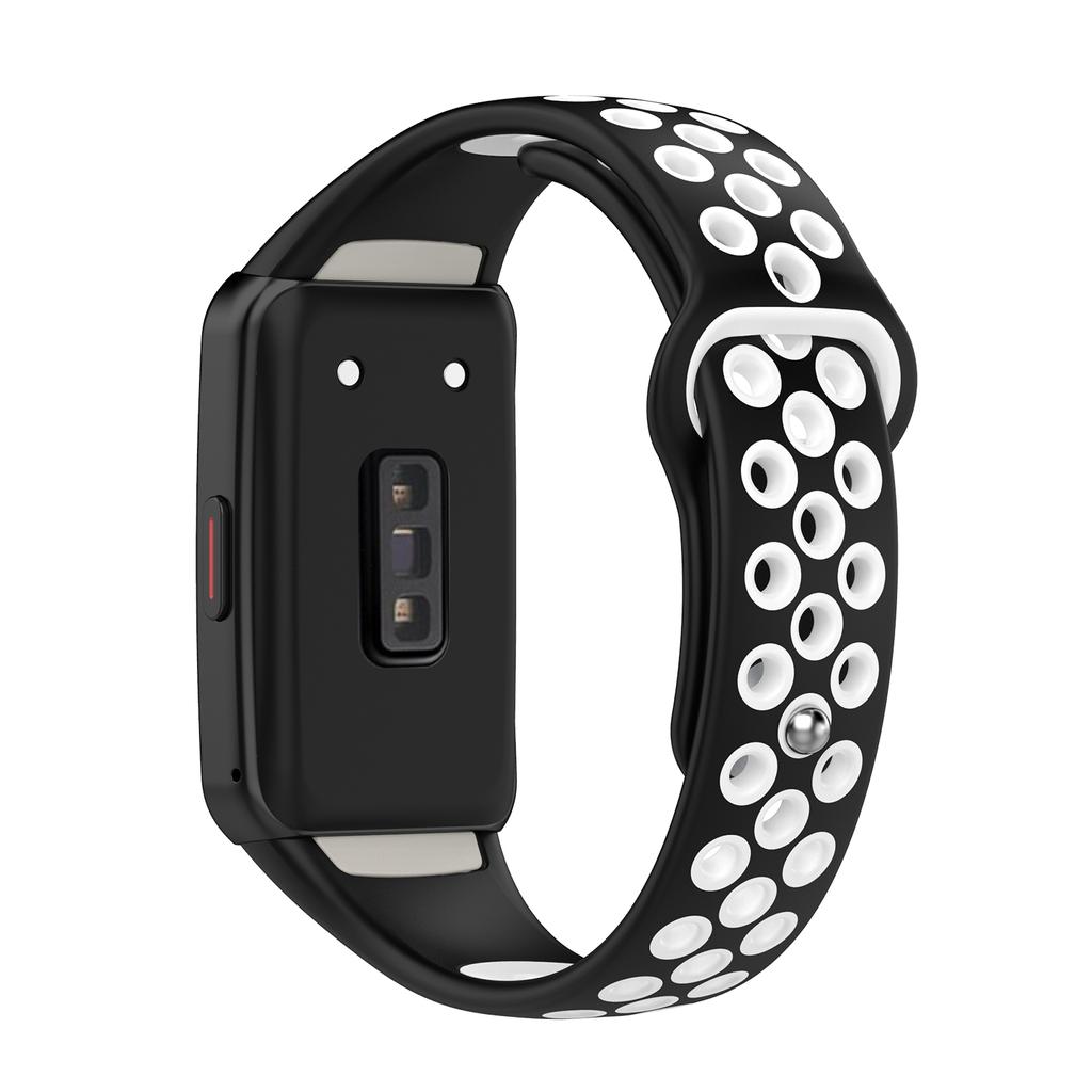 Weiches Silikon-Sportarmband für Huawei Band 6, zweifarbig, Smart-Armband, Ersatzarmband aus TPU für Honor Band 6