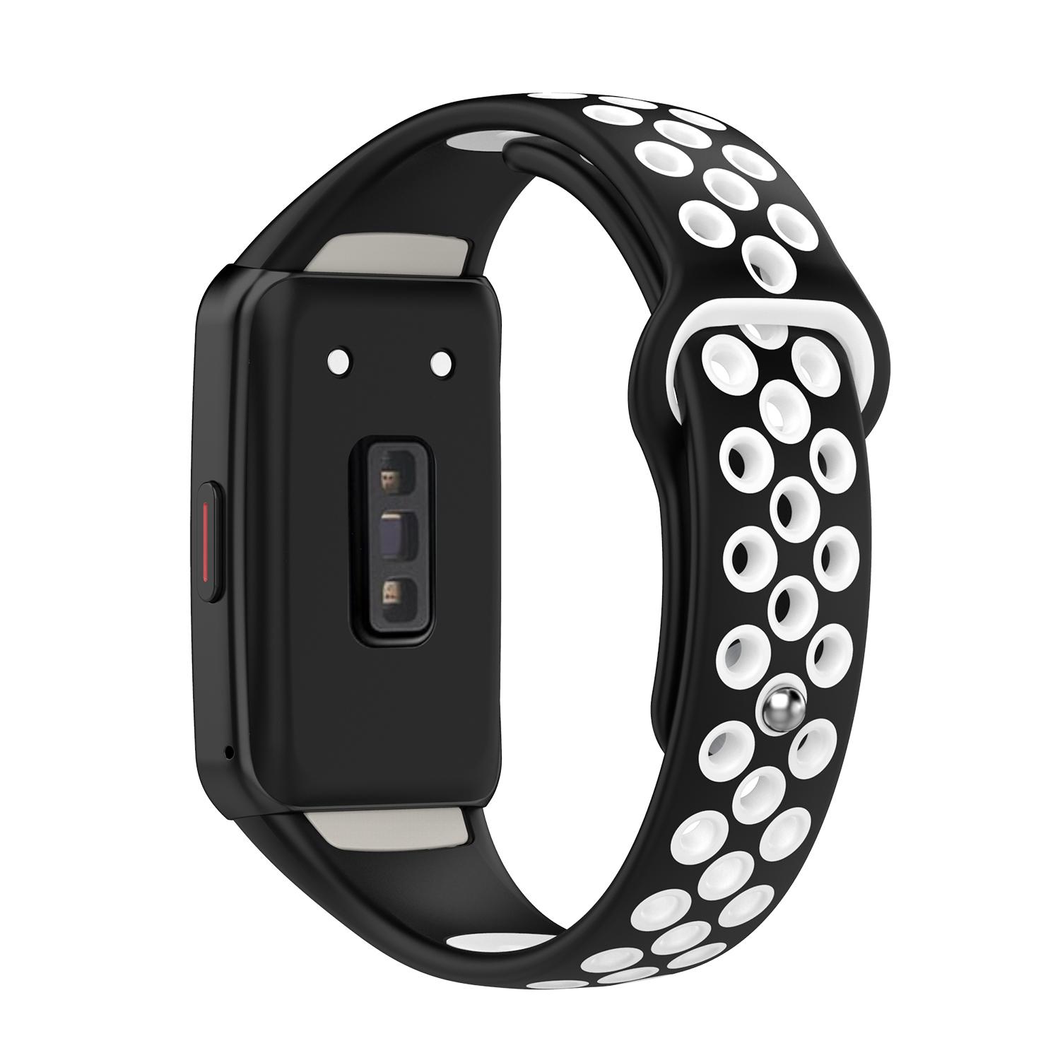 

Силиконовый ремешок Для Huawei Band 6 ремешок Аксессуары для умных часов Замена Дышащий Спортивный браслет Honor Band 6 pro Ремешок For Huawei Band 6 черный белый
