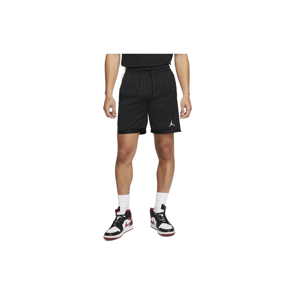 Jordan SS23 Solid Color Logo Drawstring Pocket High-Waisted Shorts Men Shorts Black DH9077-010