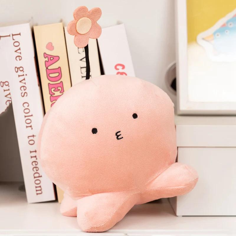 Cute Takopi Octopus Plush Toy Cuddly Soft Stuffed Anime From Takopi'S Original Sin Lovely Pink Octopus Plushie For Girl Gift