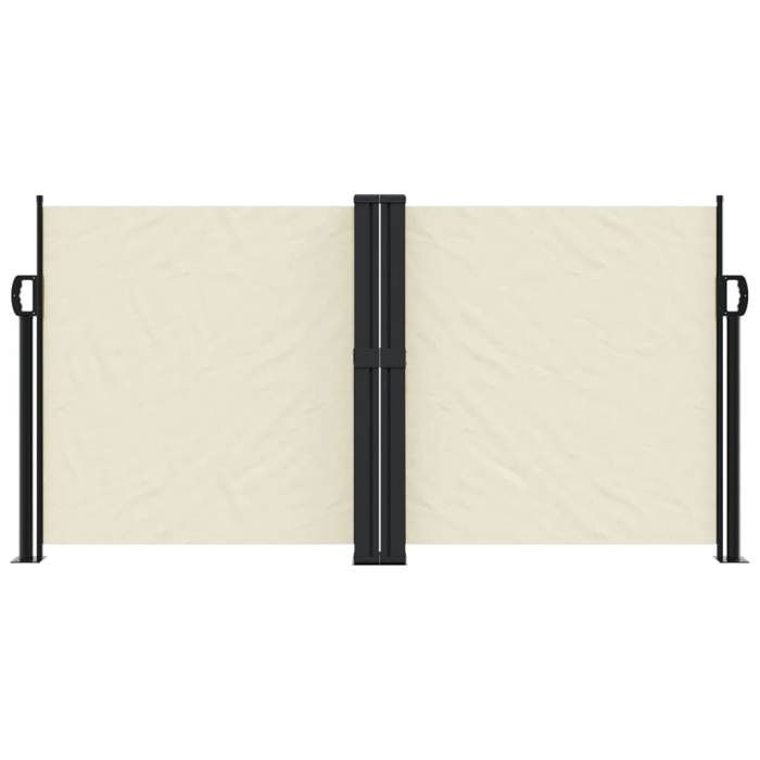 VidaXL Auvent latéral rétractable crème 120x1000 cm, écran d’intimité de jardin, brise-vue de balcon, écran d'extérieur, 4004700