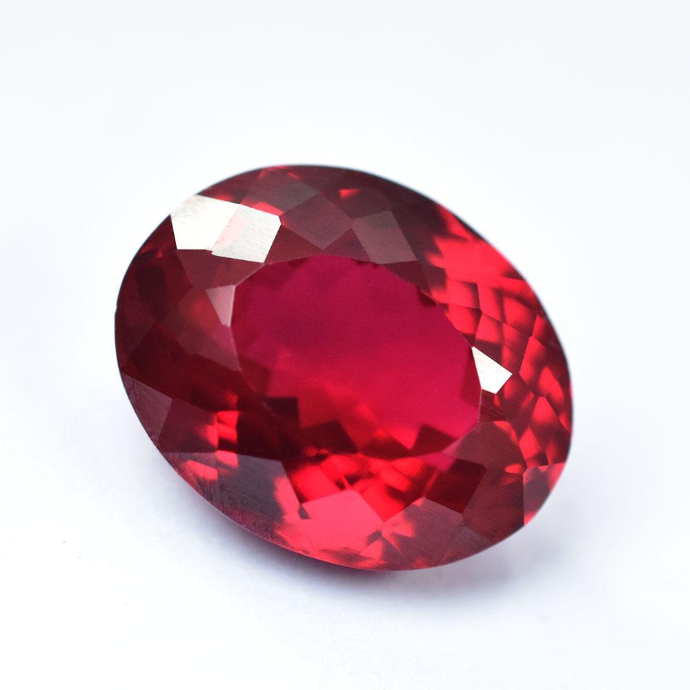 Museum Grade 16.20 Ct RARE Red Garnet Oval Cut Natural Gemstone