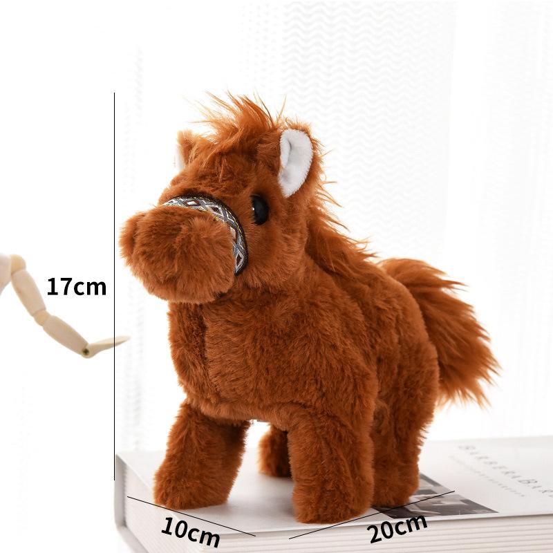 

Electric Plush Horse Doll Realistic Children S Toy Year Of The Horse Ornament Mascot