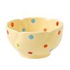 Cute Cream Color Dot Bowls Set Ins Style Rice Yogurt Soup Bowls for Home Kitchen Tableware